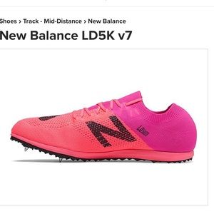 NWT - New Balance LD5K v7 Spikes
